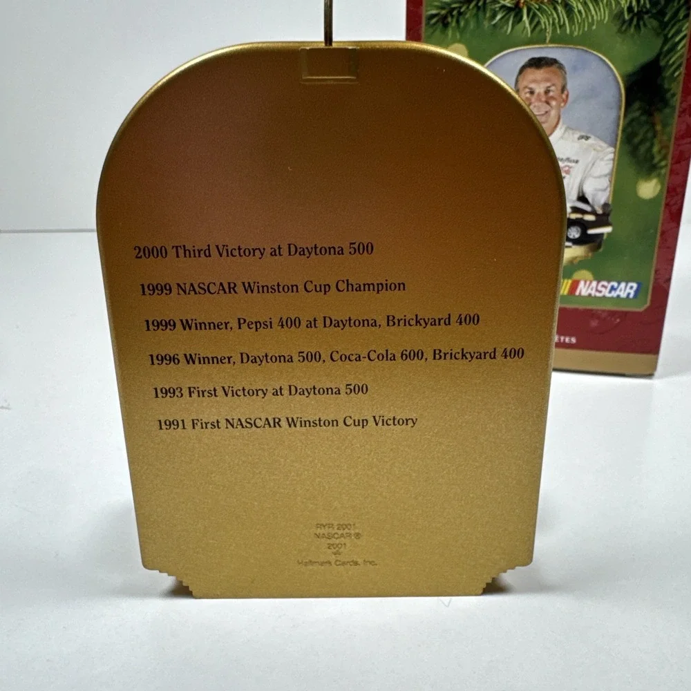 Vintage NASCAR Hallmark Keepsake Ornament w/Box     Dale Jarrett